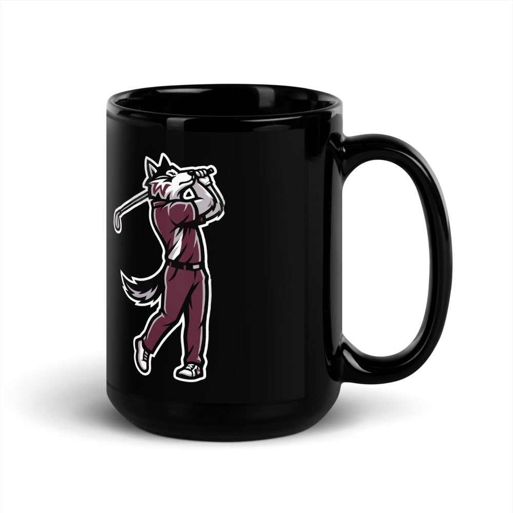 Woodcreek Boys Golf Black Mug, 15 oz