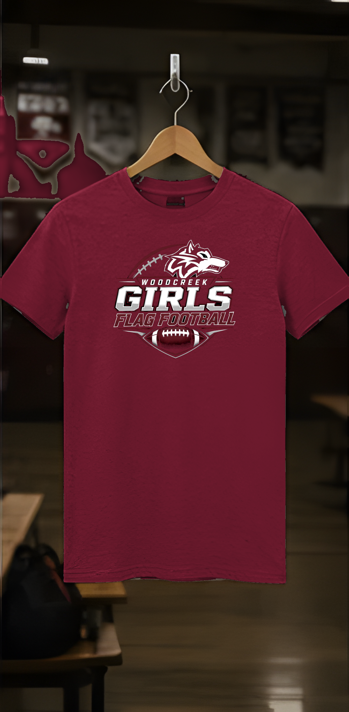 Woodcreek Girls Flag Football Value Tee — locker