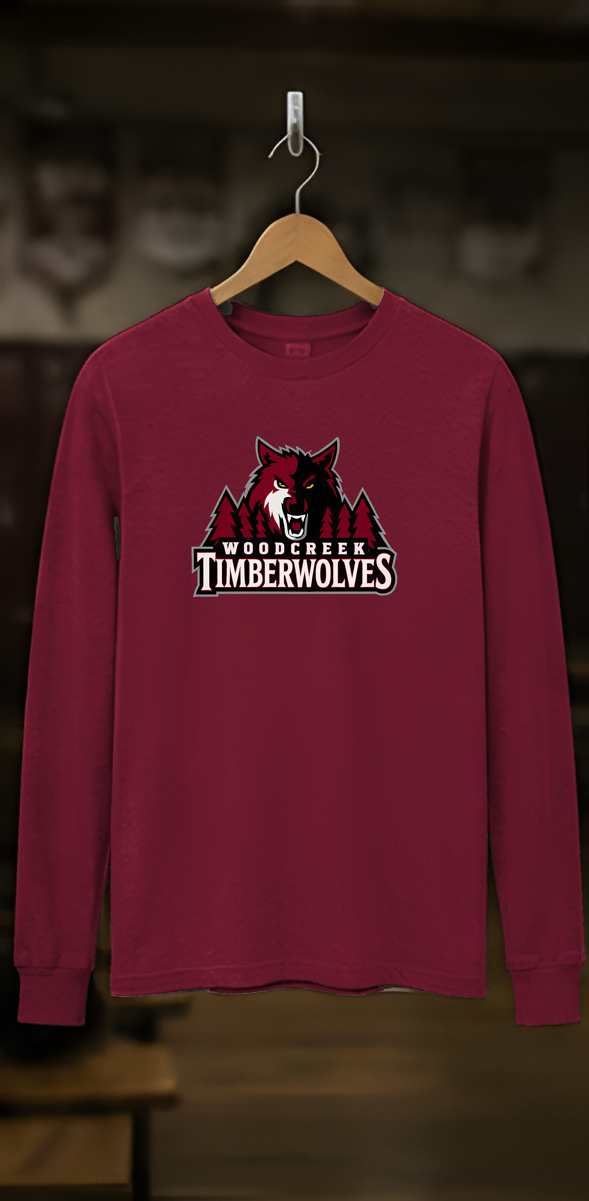 Woodcreek Girls Basketball Timberwolves Long Sleeve Tee — locker