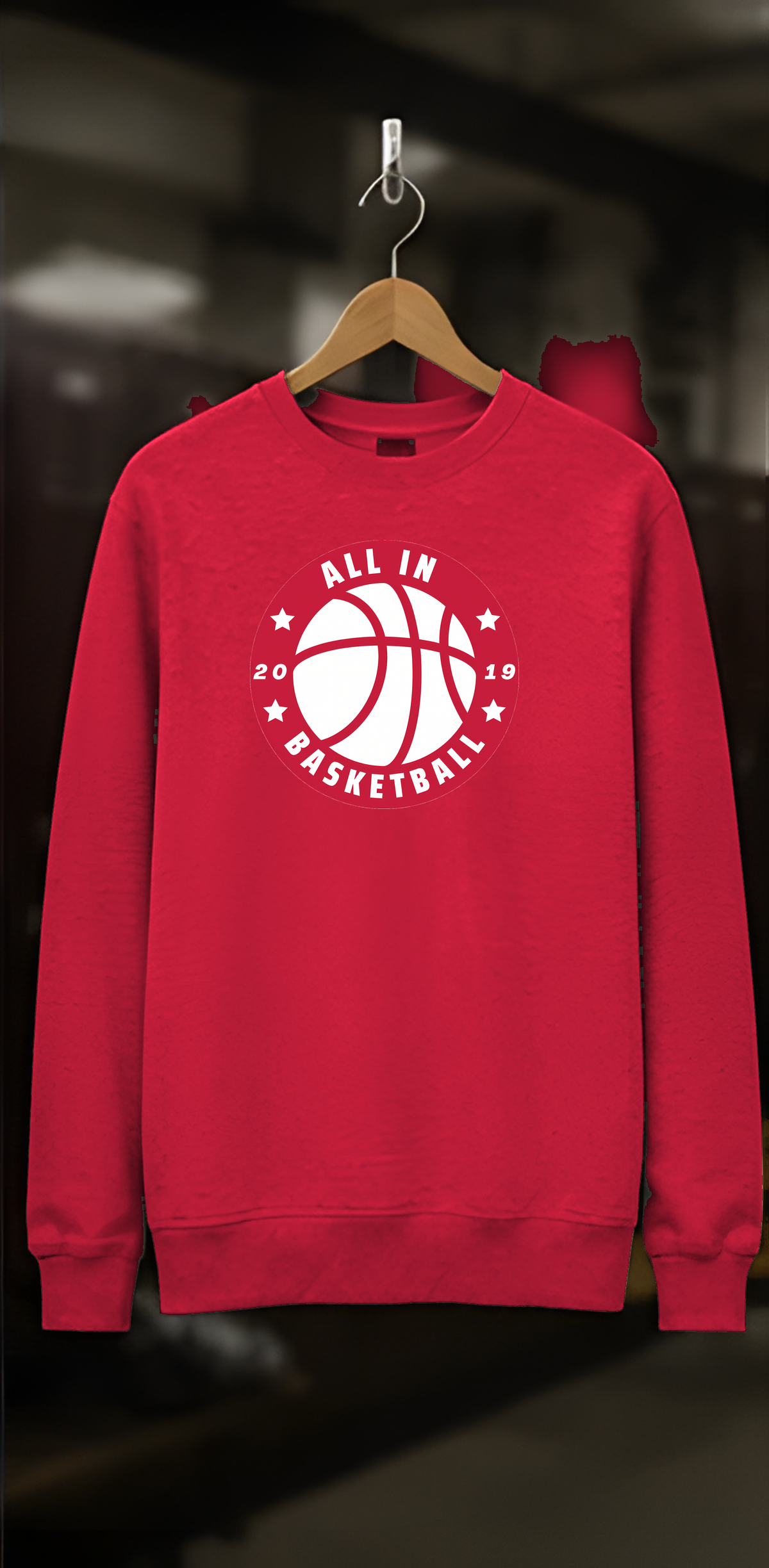 All In Basketball Academy Badge Fleece Crewneck — locker
