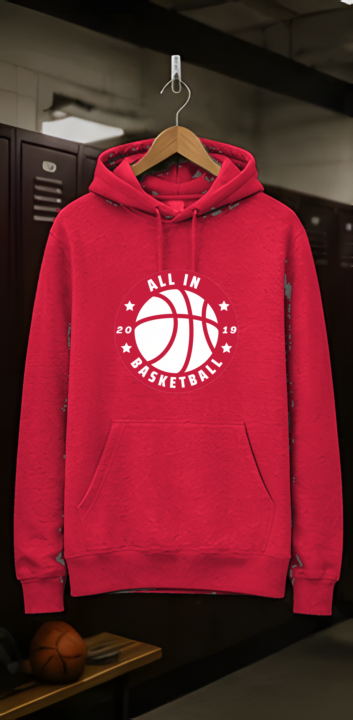 All In Basketball Academy Badge Fleece Hoodie — locker