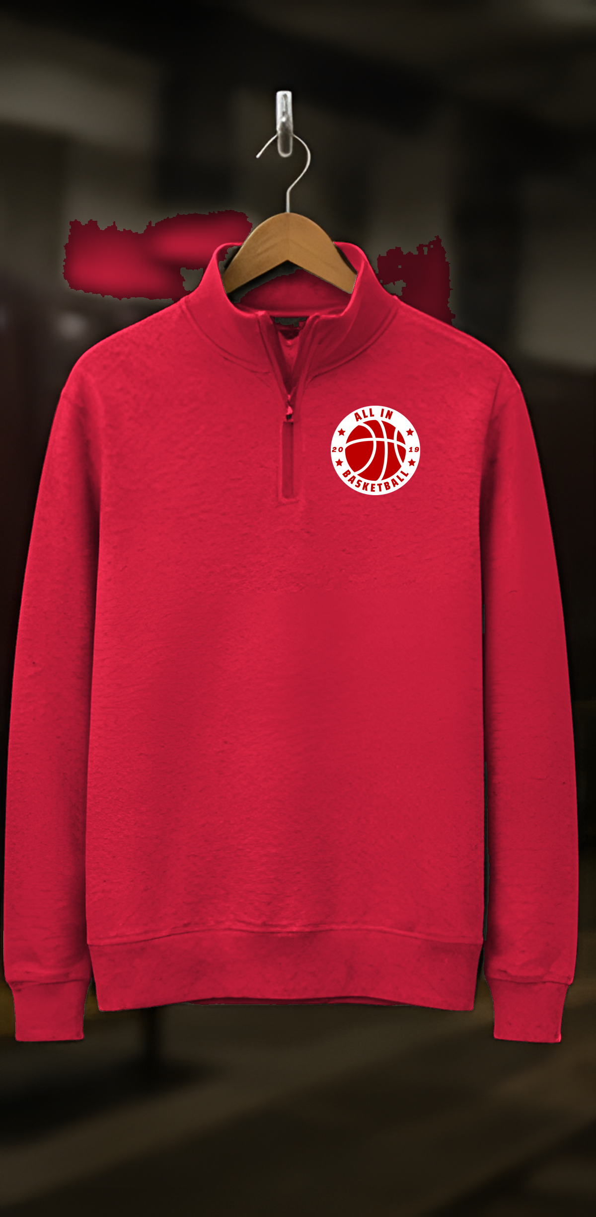 All In Basketball Academy Badge Quarter Zip — locker