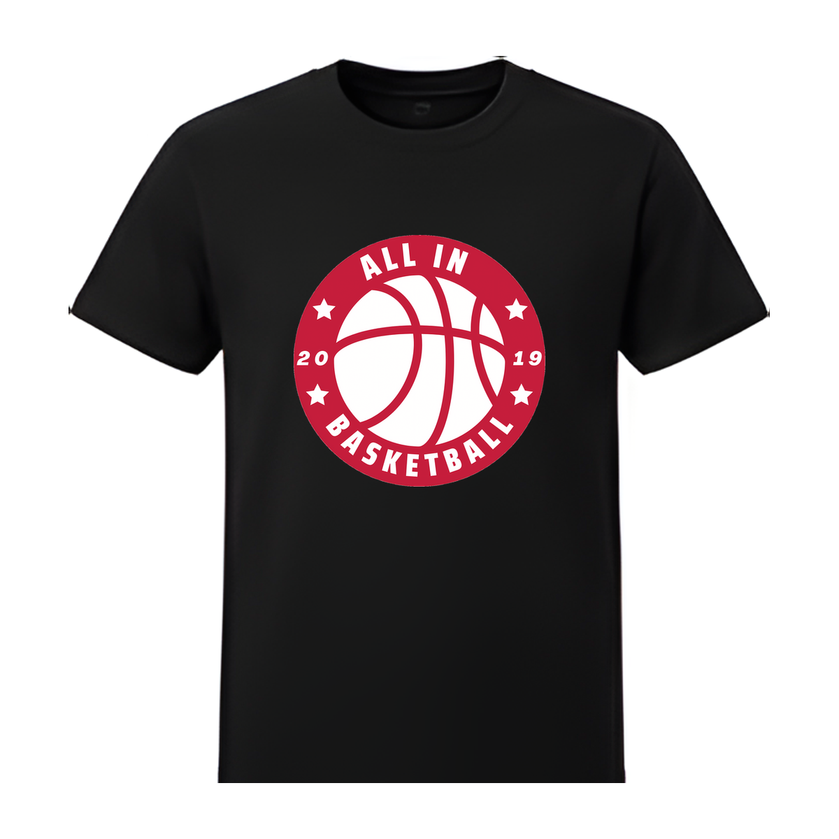 All In Basketball Academy Badge Value Tee — Black