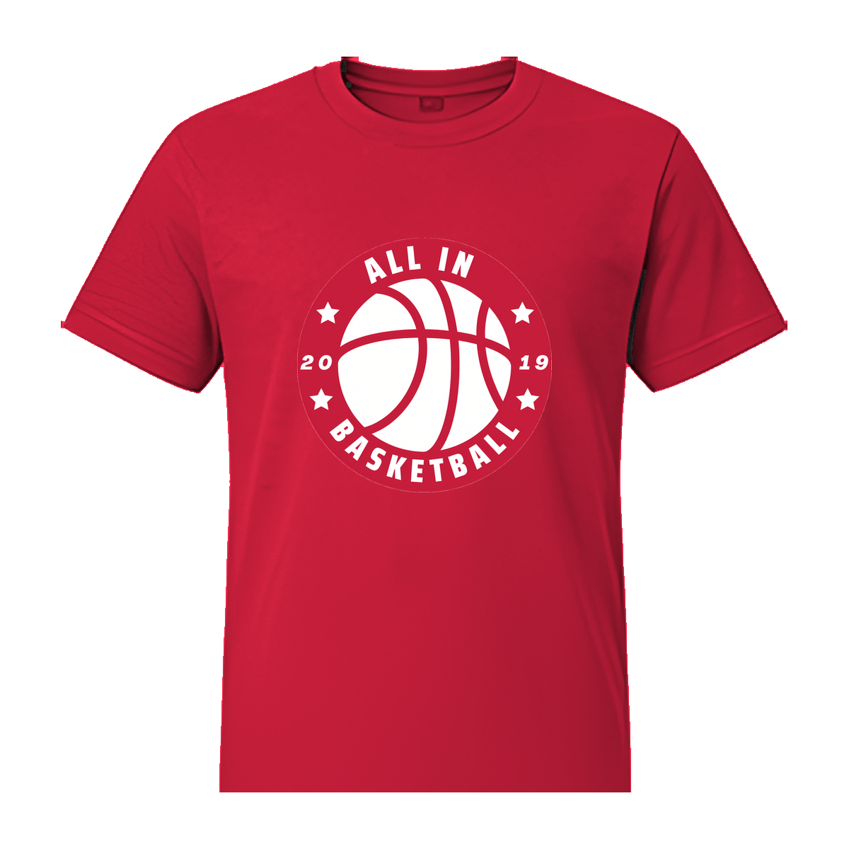 All In Basketball Academy Badge Value Tee — Scarlet