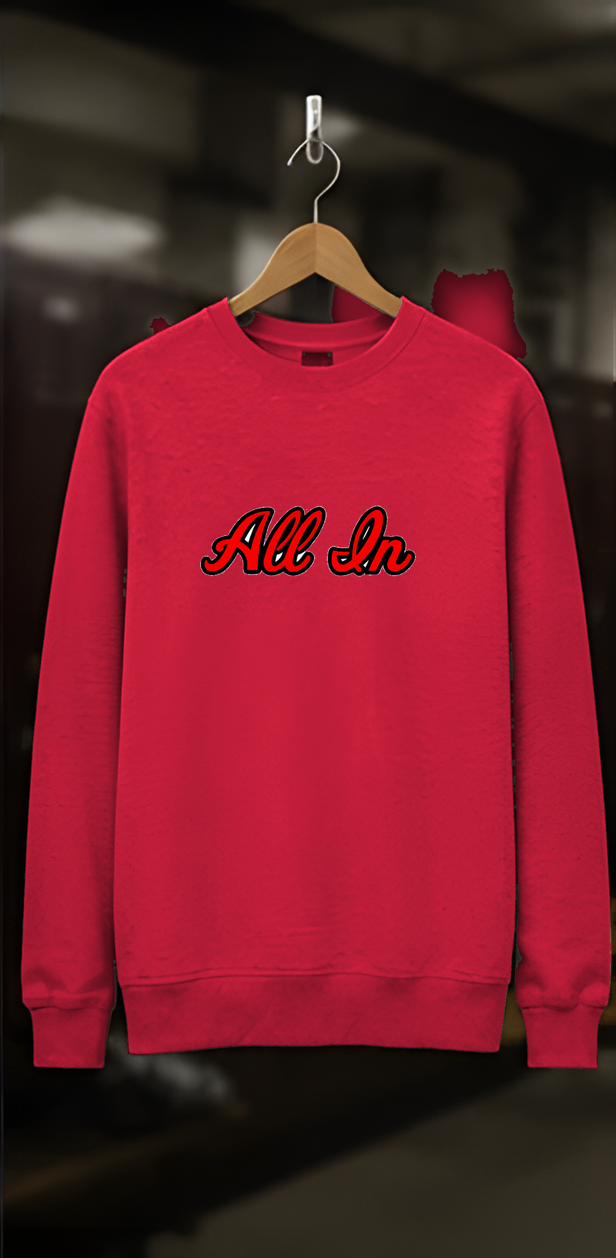 All In Basketball Academy Script Fleece Crewneck — locker