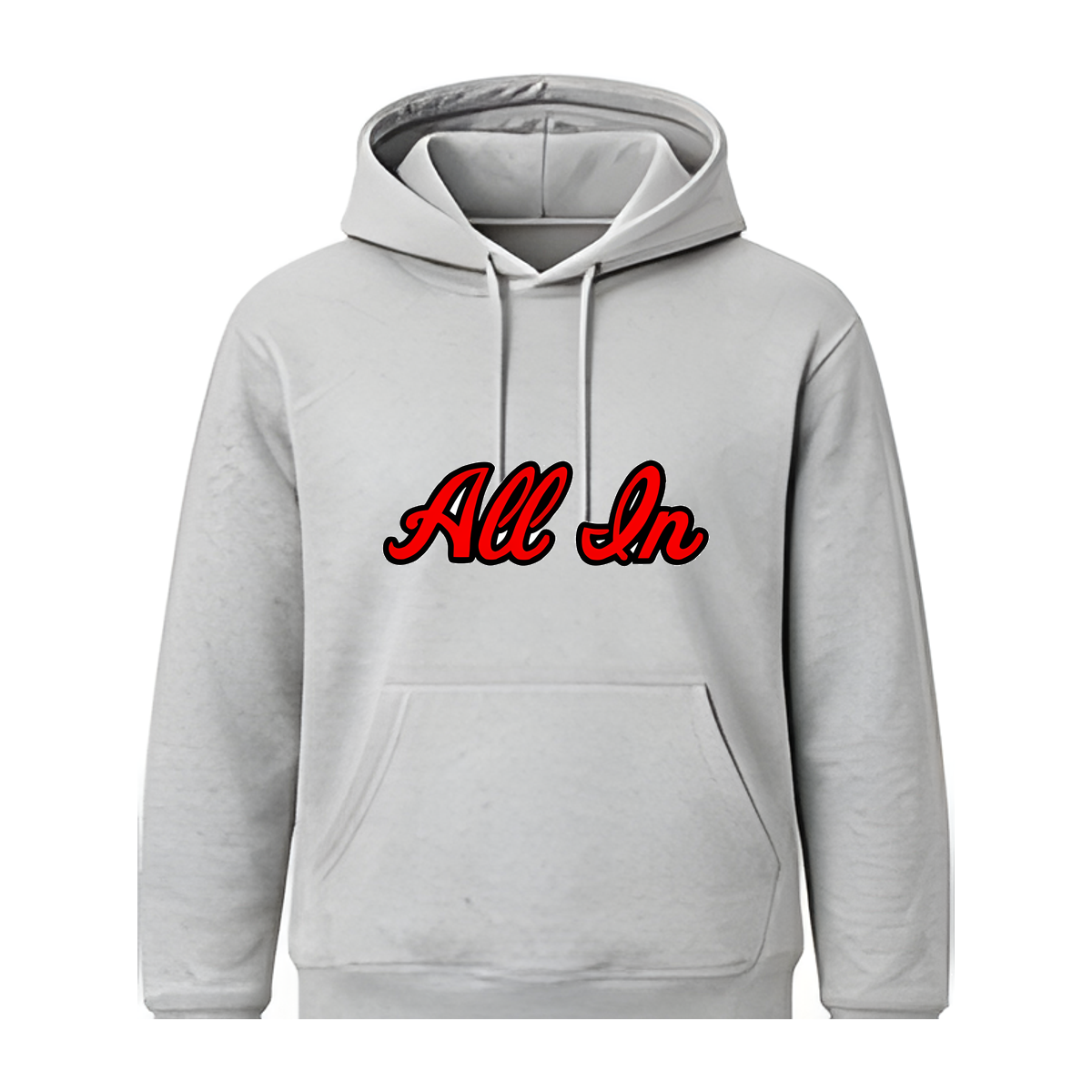 All In Basketball Academy Script Fleece Hoodie — Gray