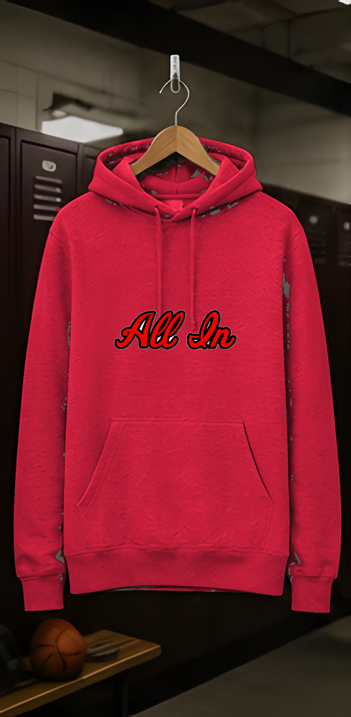 All In Basketball Academy Script Fleece Hoodie — locker