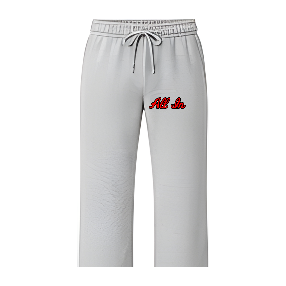 All In Basketball Academy Script Open-Bottom Sweatpants — Gray