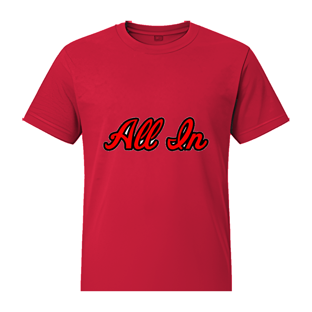 All In Basketball Academy Script Value Tee — Scarlet