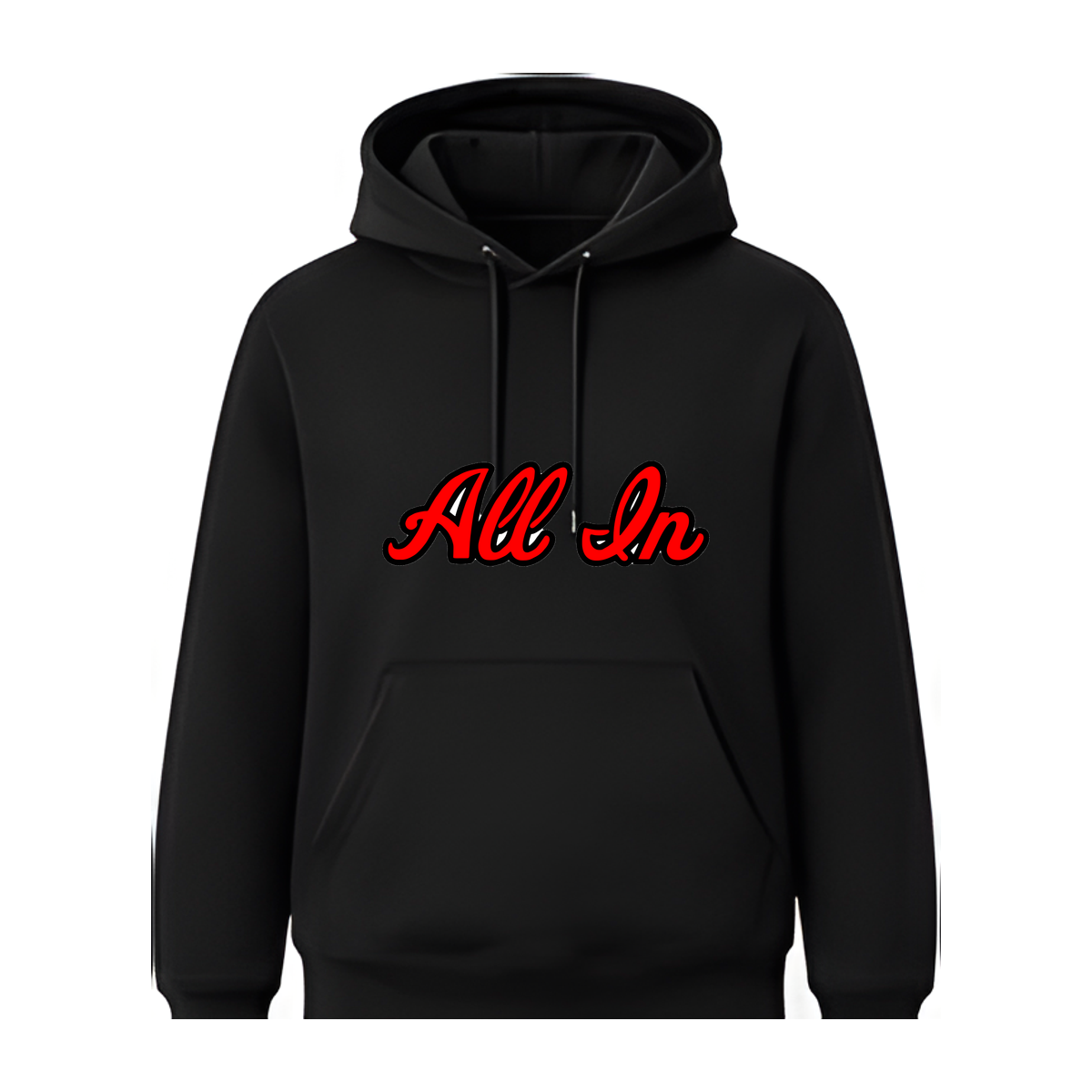All In Basketball Academy Swoosh Script Fleece Hoodie — Black