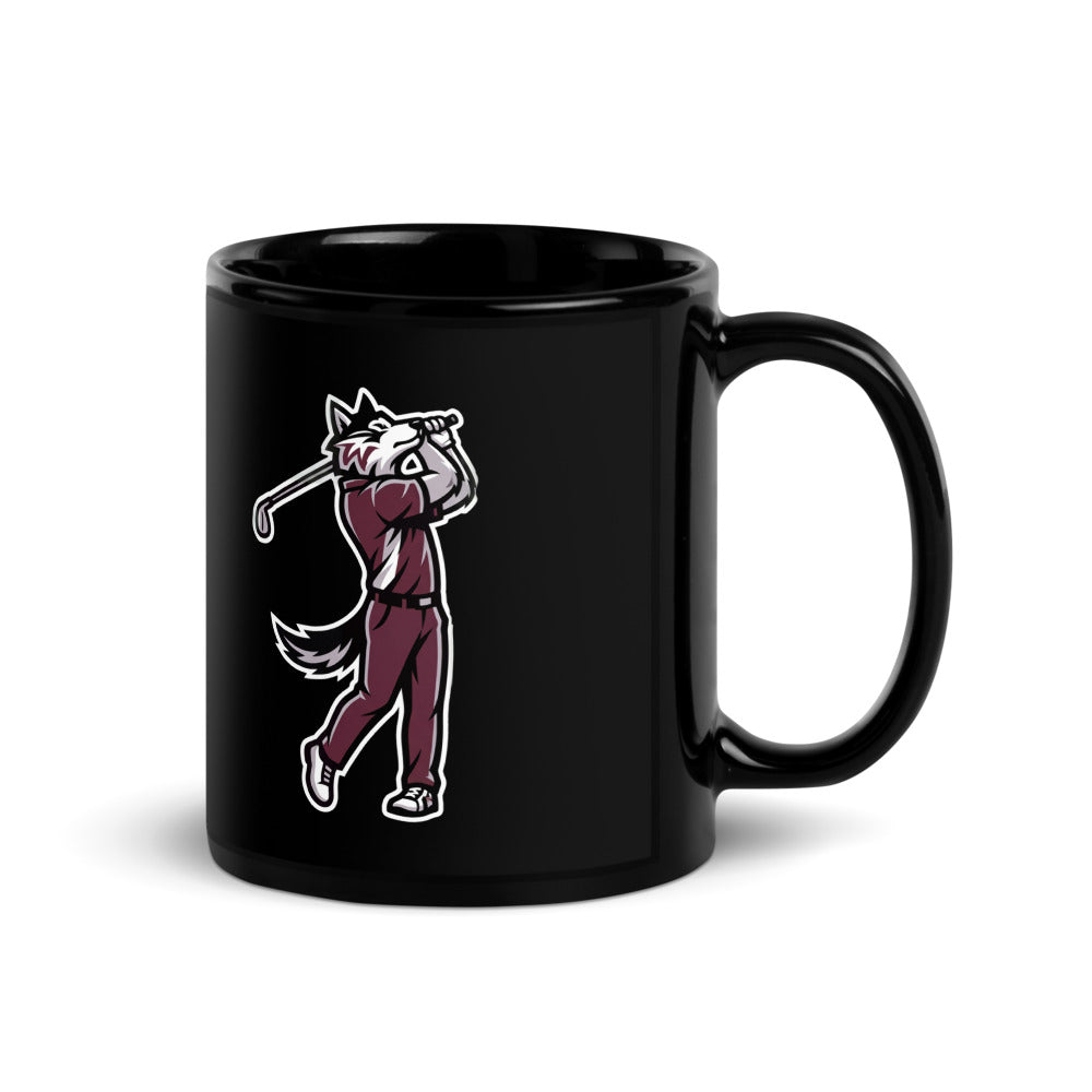 Woodcreek Boys Golf Black Mug, 11 oz