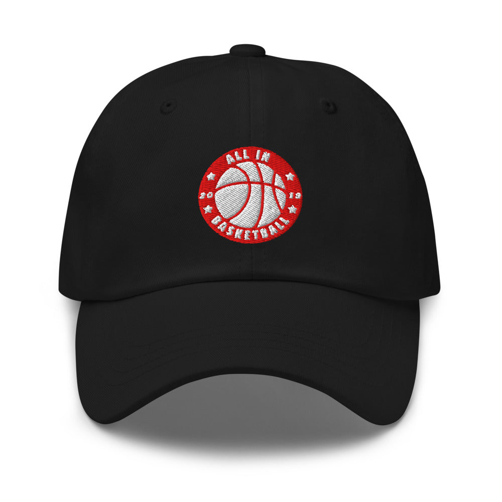 All In Basketball Academy Embroidered Dad Hat, Black