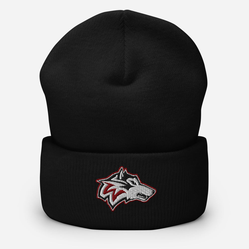 Woodcreek Girls Flag Football Cuffed Beanie, Black (lifestyle)