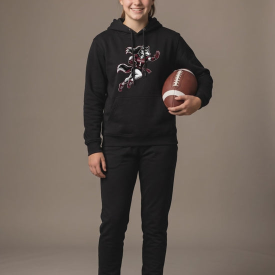 Woodcreek stiff arm hoodie — editorial loop