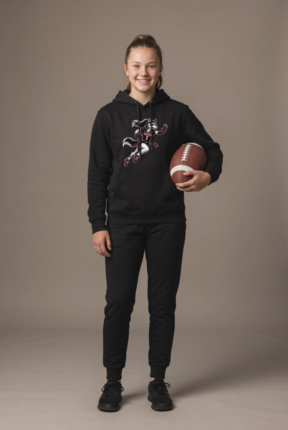 Woodcreek stiff arm hoodie — editorial loop