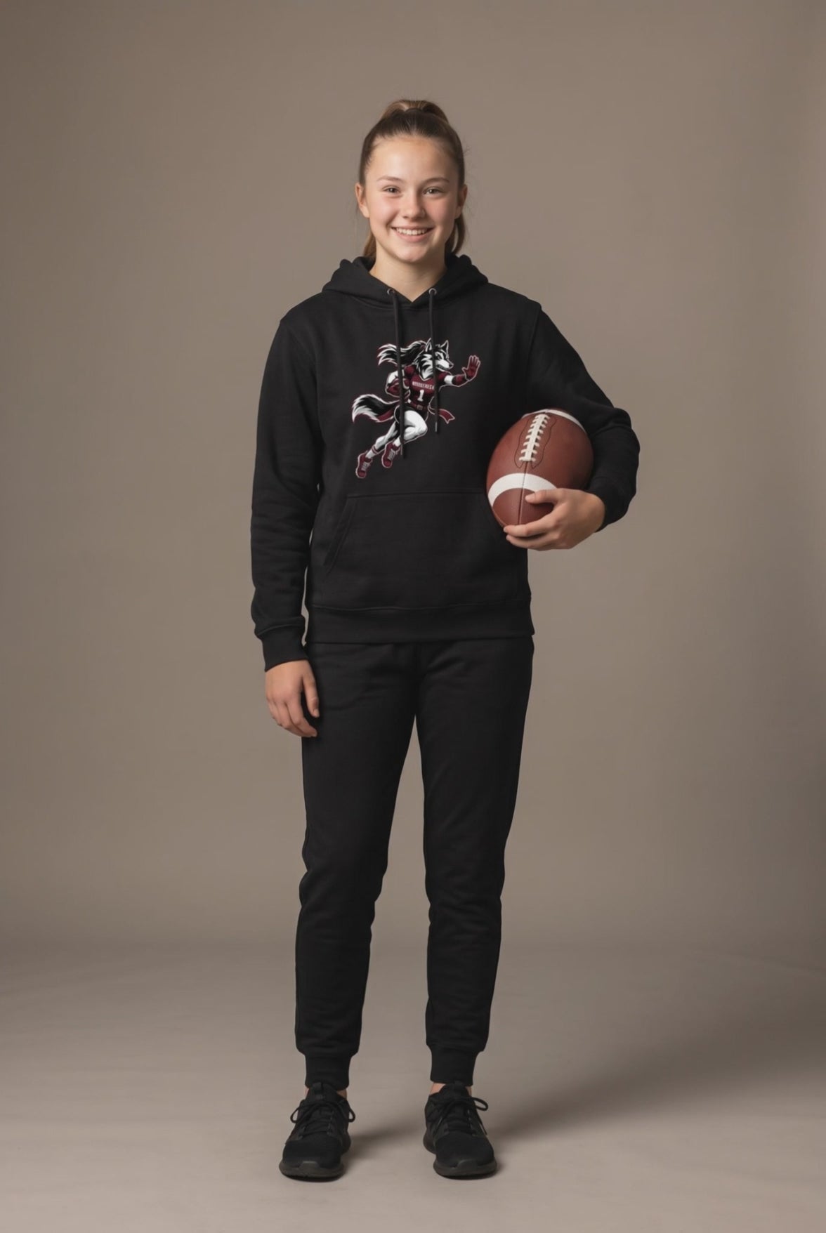 Woodcreek stiff arm hoodie — editorial loop
