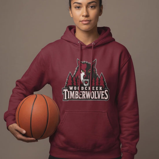 Woodcreek Timberwolves hoodie — editorial loop