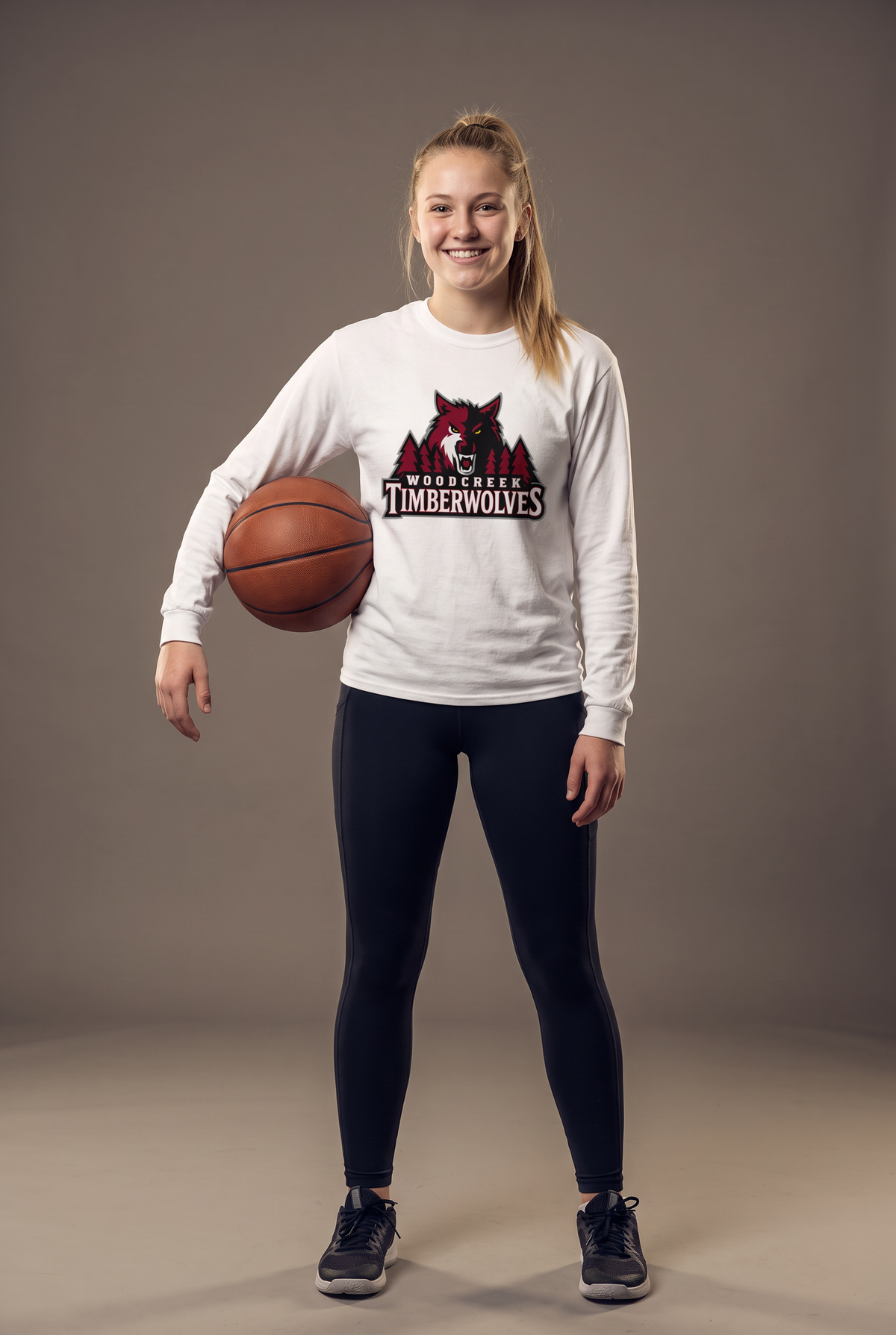 Woodcreek Timberwolves long sleeve — editorial, worn by athlete