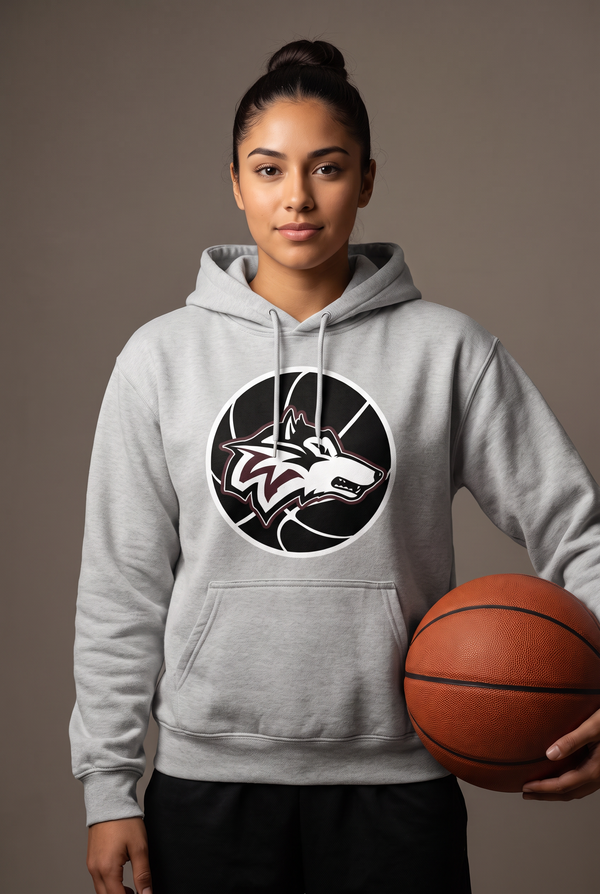 Woodcreek Wolfball hoodie — editorial, worn by athlete