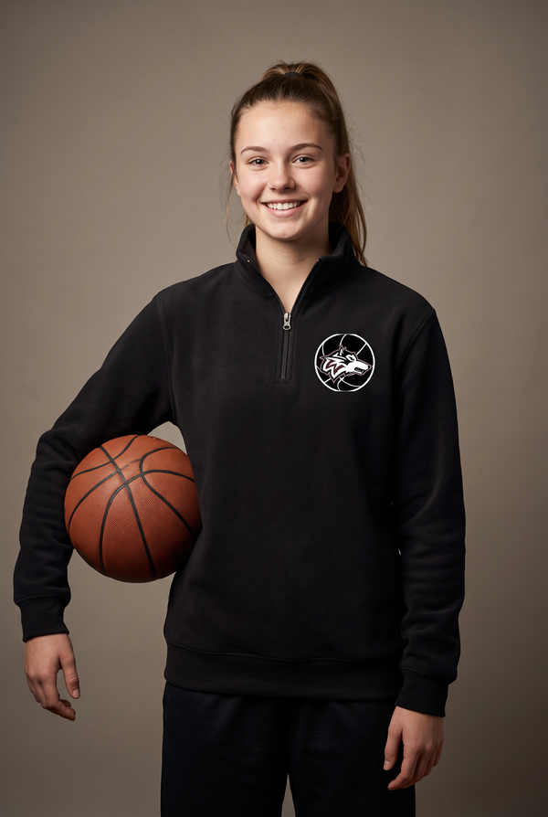 Woodcreek Wolfball quarter zip — editorial, worn by athlete