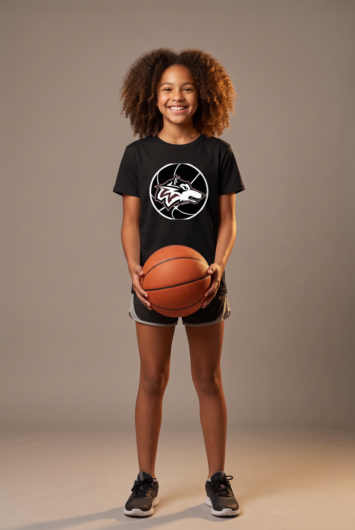 Woodcreek Wolfball youth tee — editorial, worn by young athlete