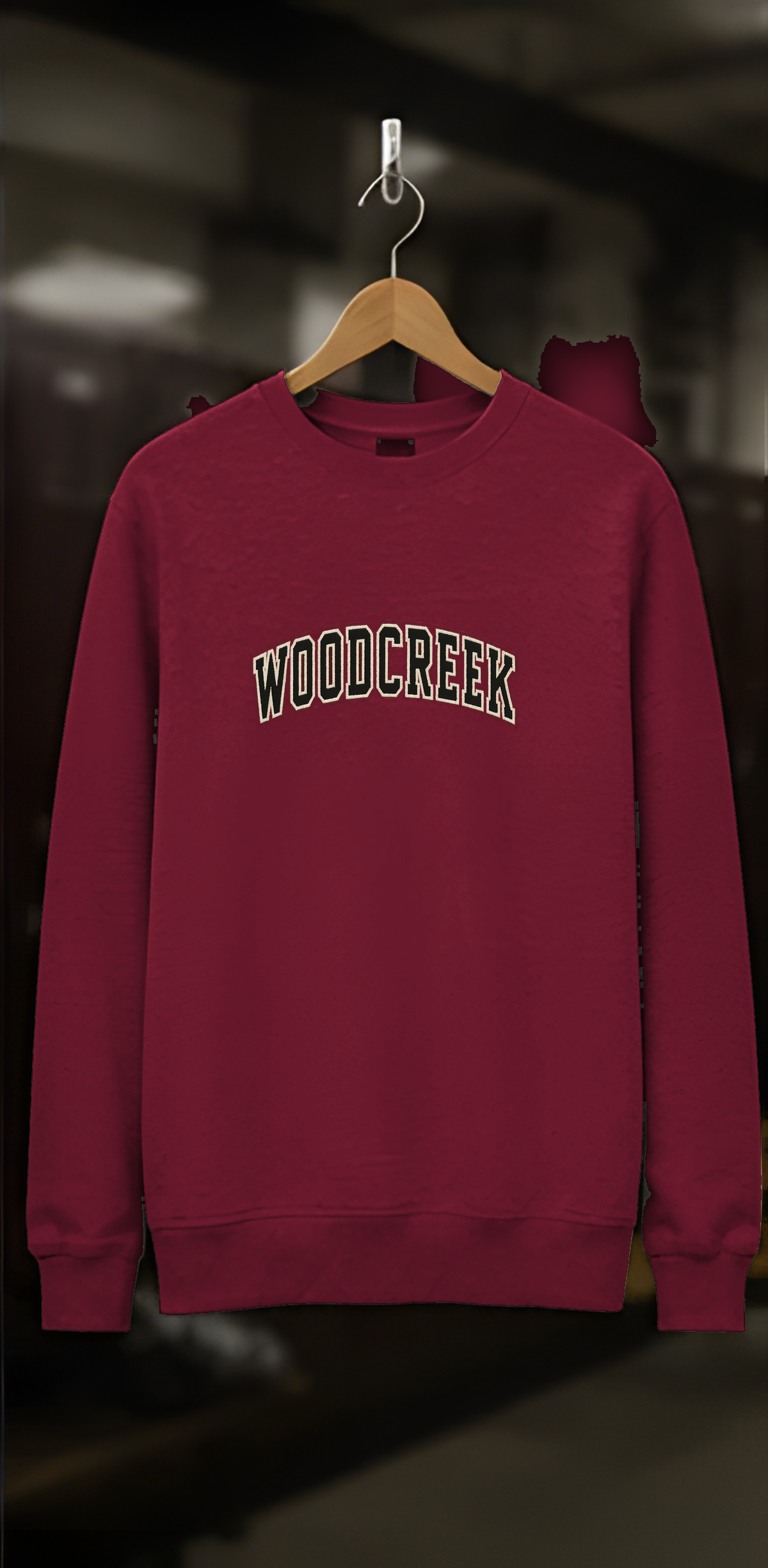 Woodcreek Girls Basketball College Letter Fleece Crewneck — locker