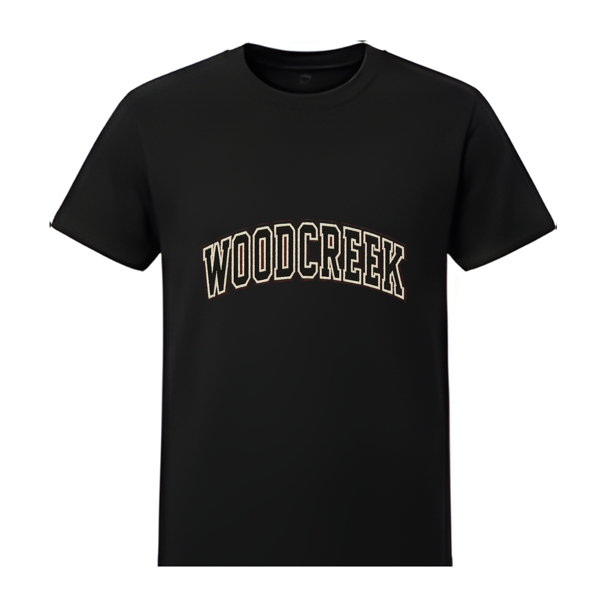 Woodcreek Girls Basketball College Letter Value Tee — Black