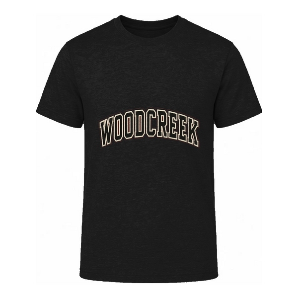 Woodcreek Girls Basketball College Letter Value Tee — Black