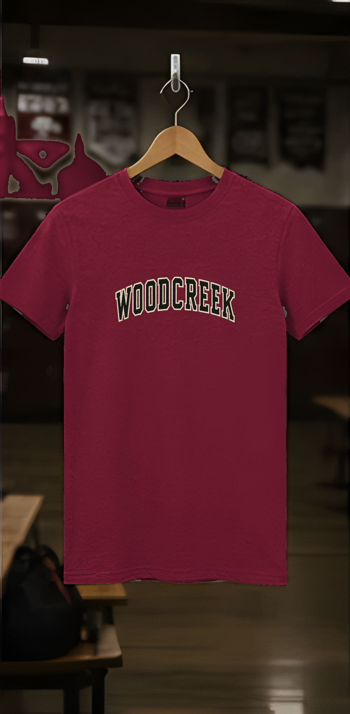 Woodcreek Girls Basketball College Letter Value Tee — locker
