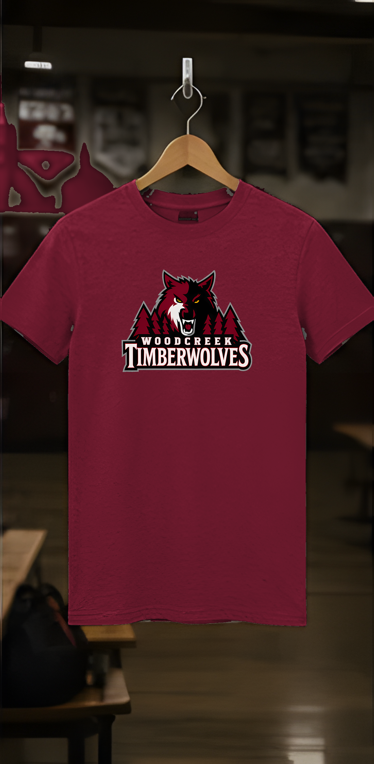 Woodcreek Girls Basketball Timberwolves Value Tee — locker