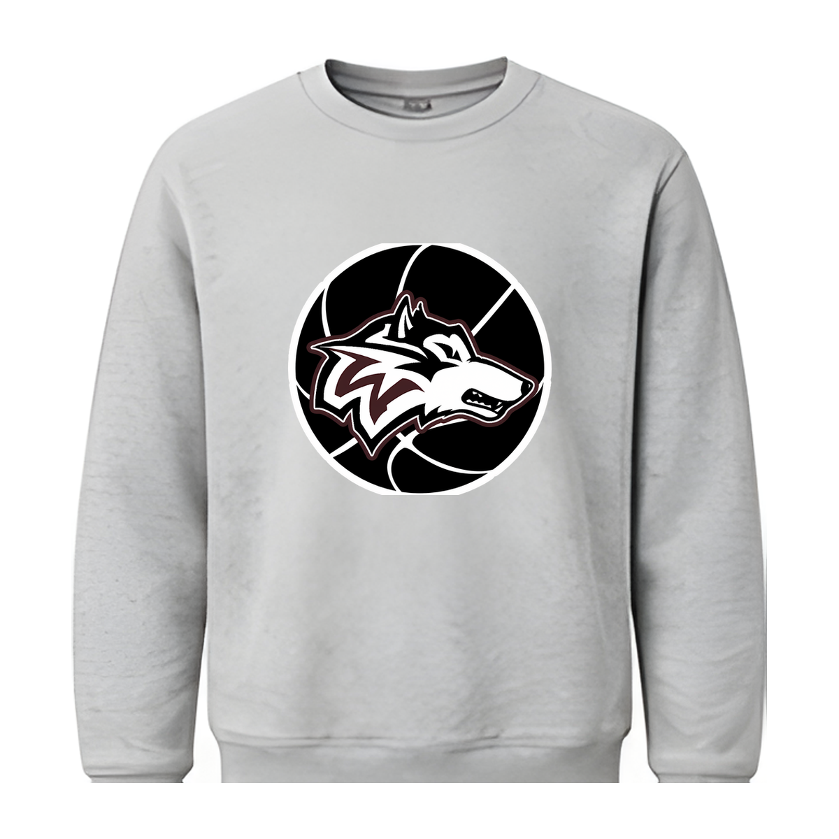 Woodcreek Girls Basketball Fleece Crewneck — Gray