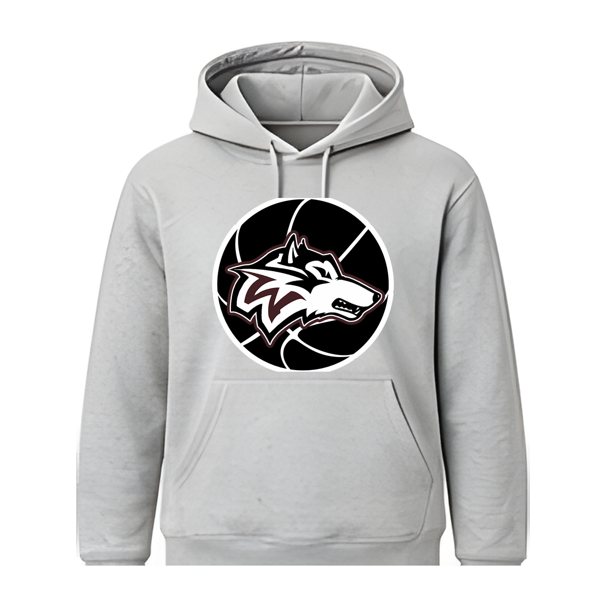 Woodcreek Girls Basketball Fleece Hoodie — Gray