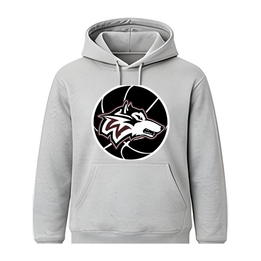 Woodcreek Girls Basketball Fleece Hoodie — Gray