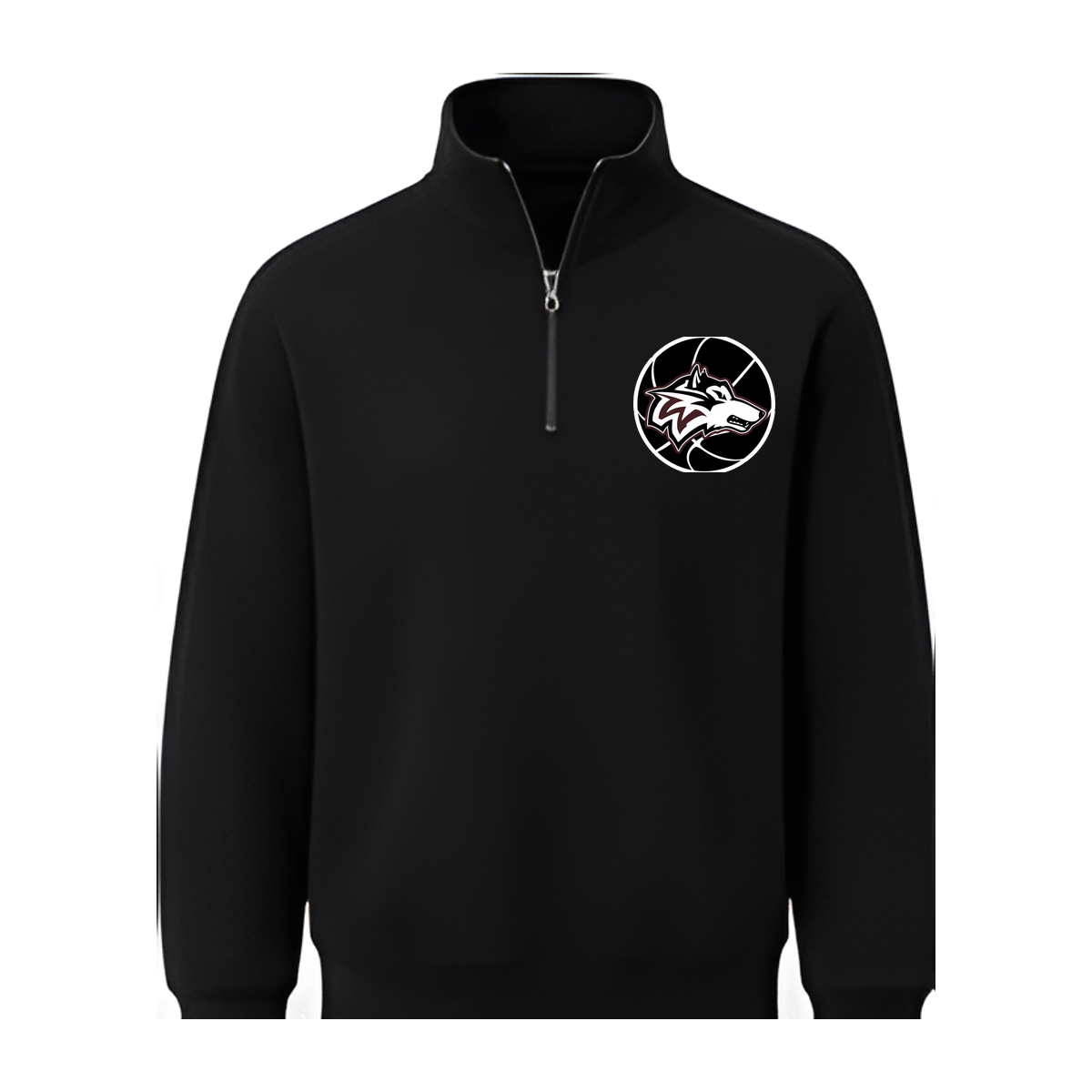 Woodcreek Girls Basketball Quarter Zip — Black