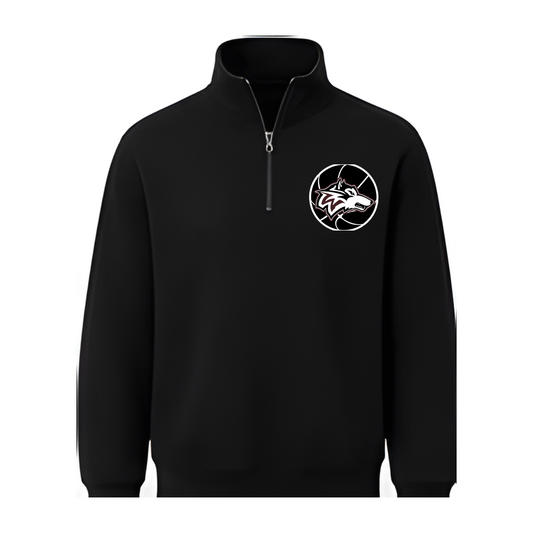 Woodcreek Girls Basketball Quarter Zip — Black